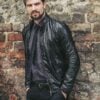 Mens leather jacket
