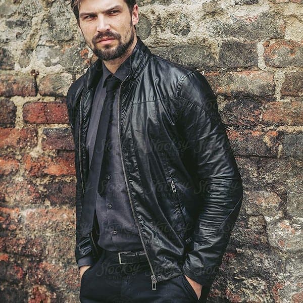 Mens leather jacket